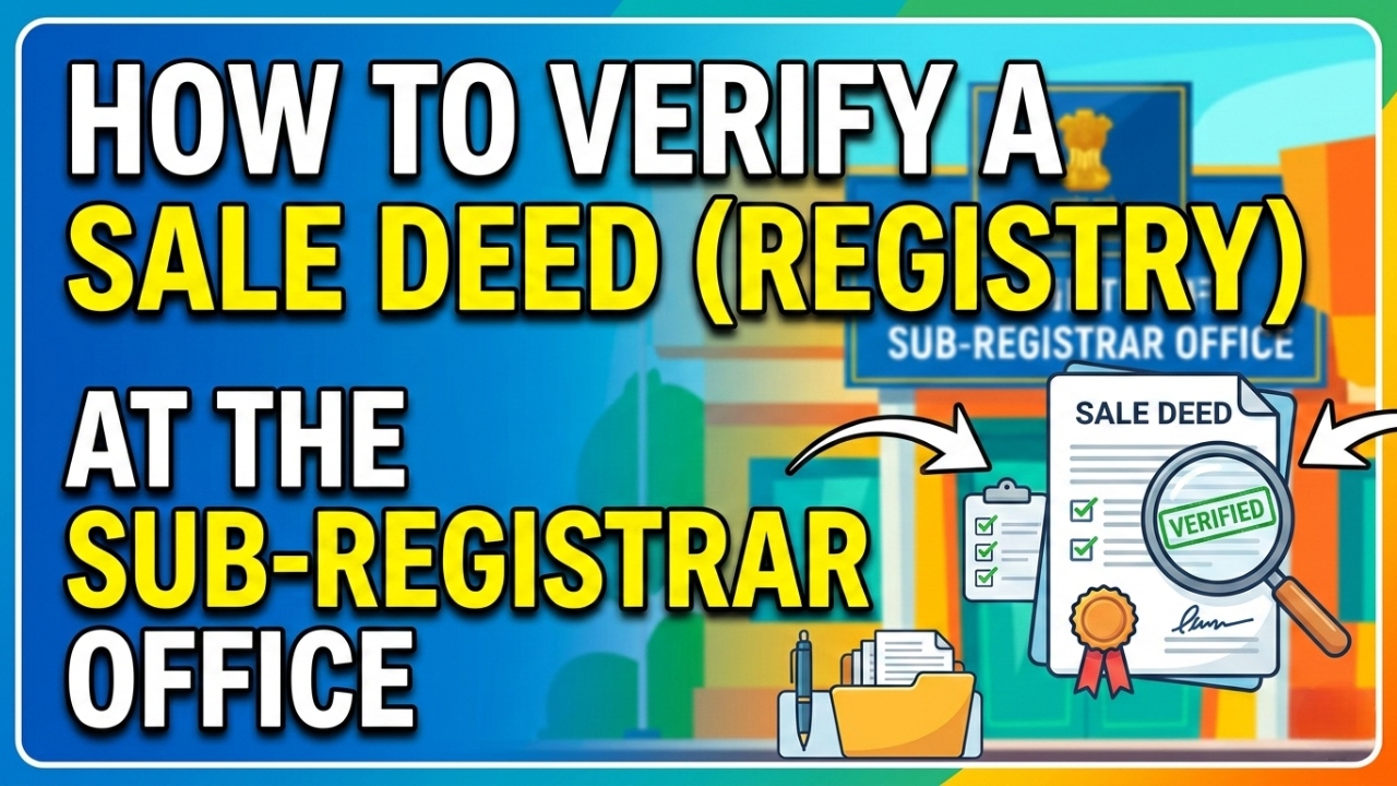 How to Verify a Sale Deed (Registry) at the Sub-Registrar Office