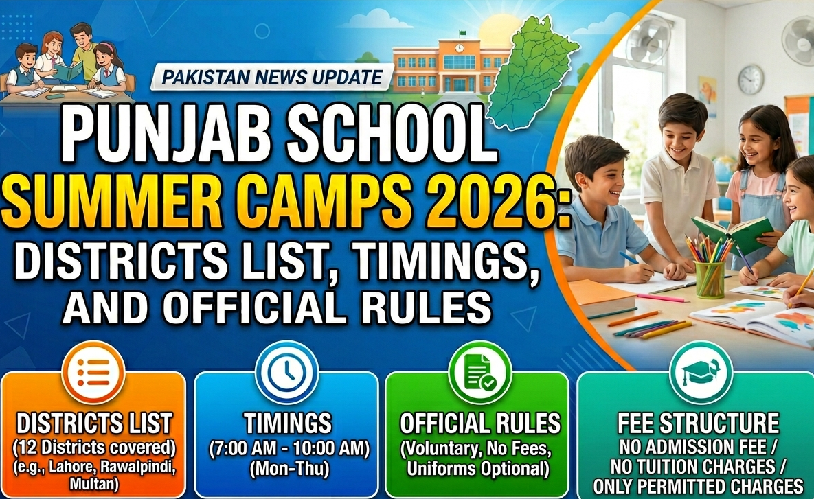 Punjab School Summer Camps 2026: Districts List, Timings, and Official Rules