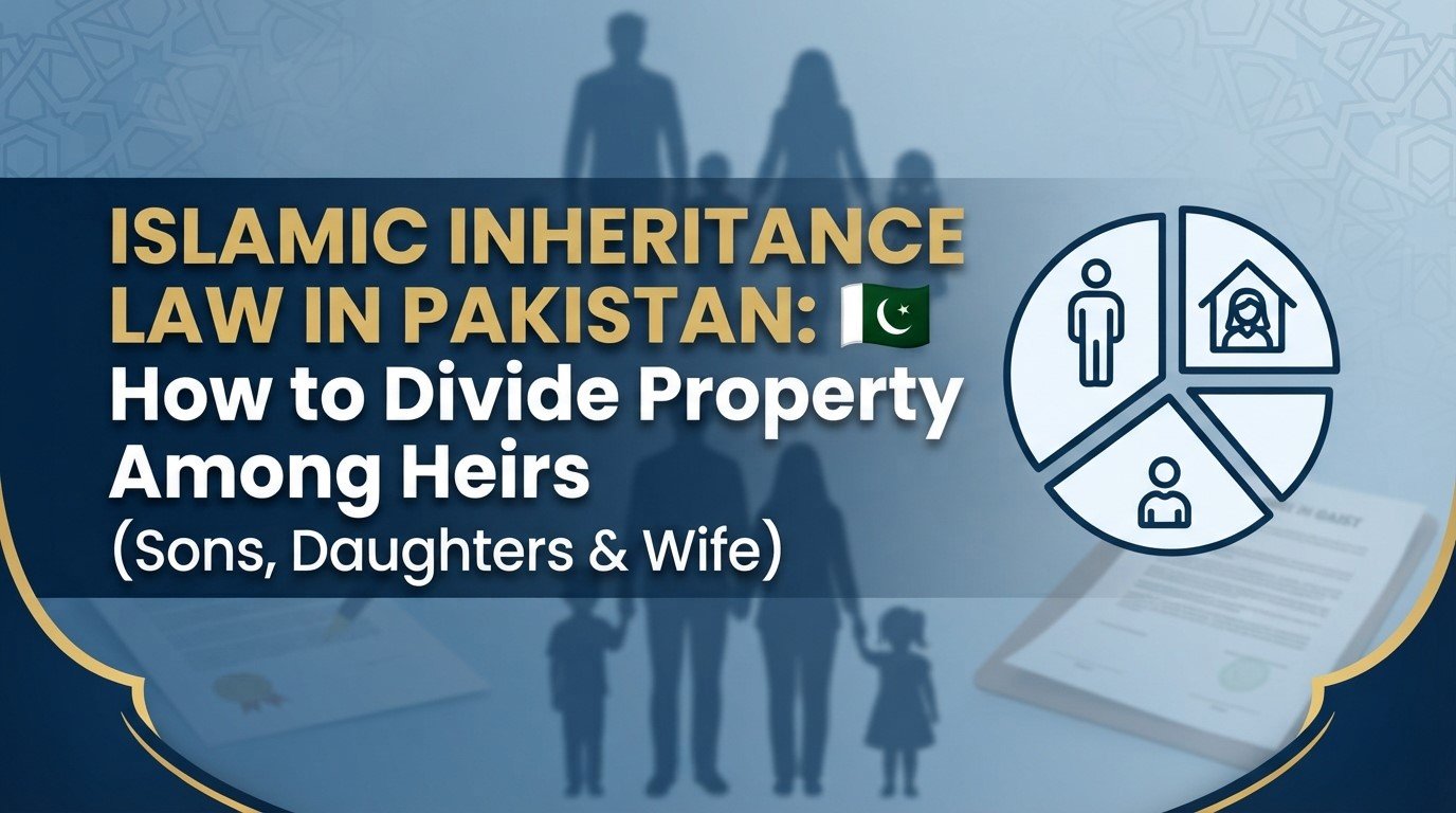 Islamic Inheritance Law in Pakistan: How to Divide Property Among Heirs (Sons, Daughters & Wife)
